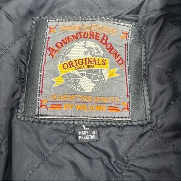Wilsons Leather Adventure Bound Originals Men’s L Bomber Jacket